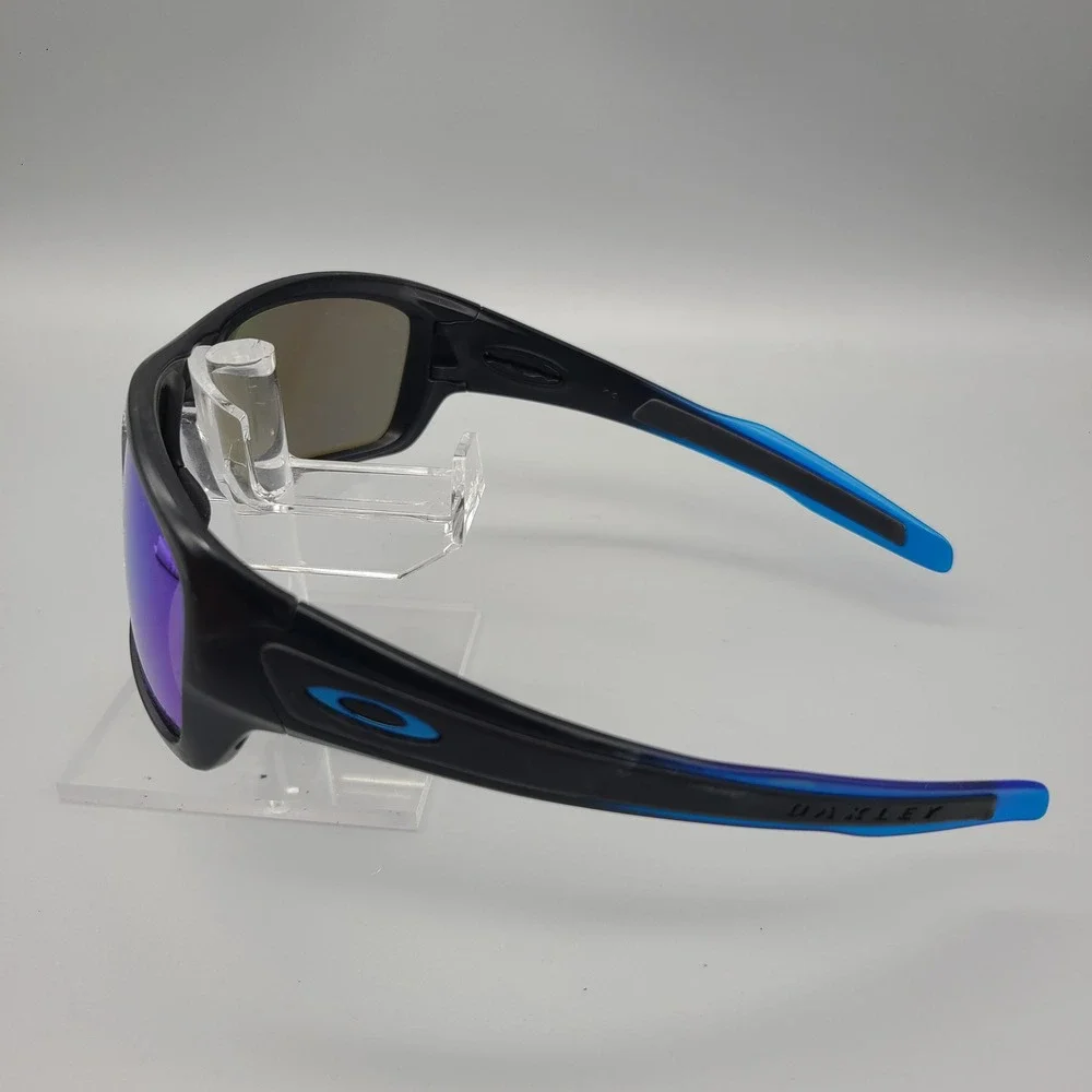 Oakley Turbine Sunglasses OO9263-3663 Matte Black Blue Mirror Sport Frame Only